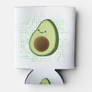 Porta-lata Cartoon Bonito Avocado Em Fundo Distante