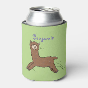 Porta-lata Cartoon castanho-branco e bonito