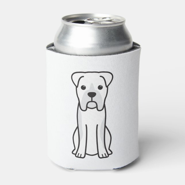 Porta-lata Cartoon de Cachorro Bull Boxer (Can Front)