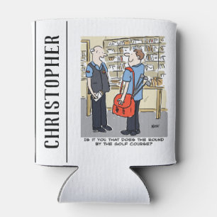Porta-lata Cartoon Golfer Postman ama Golf