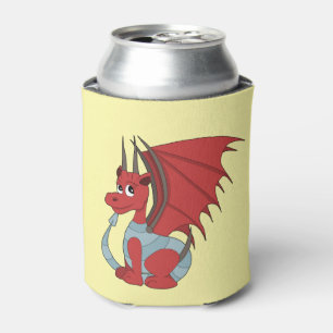 Porta-lata Cartoon Red Dragon