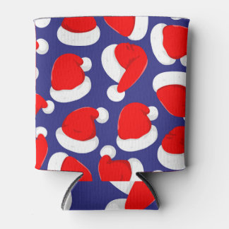 Porta-lata Cartoon Santa Hat - Fundo sem costura