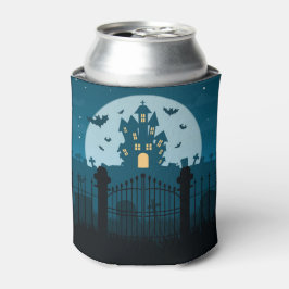 Porta-lata Casa Assombrada de Halloween e Cemitério