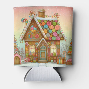 Porta-lata Casa de gengibre branca