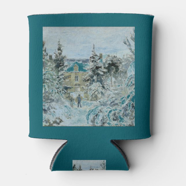 Porta-lata Casa de Piette na paisagem Montfoucault (Frente)