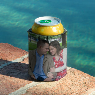 Porta-lata Casal Romântico Sentado Junto