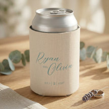 Casamento bege azul-petróleo elegante personalizáv