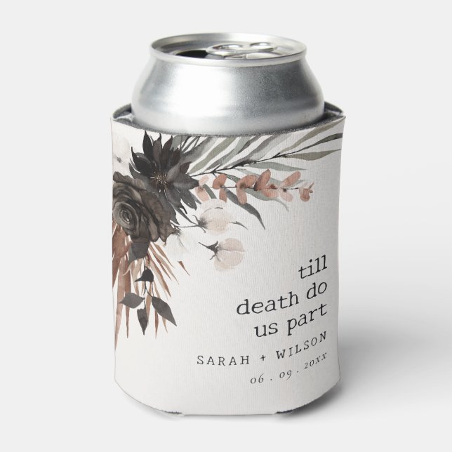 Porta-lata Casamento Botânico Bótico Rust Negro (Can Front)