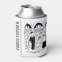 Casamento - Cartoon de Piada Prática de Bridegroom