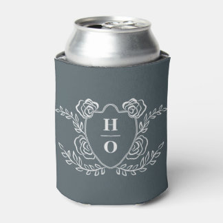 Porta-lata Casamento com Monograma de Brasão Antigo
