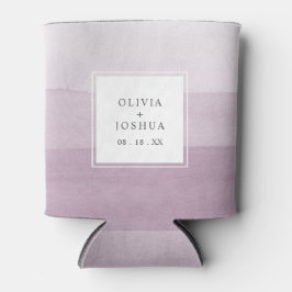Porta-lata Casamento com Ombre Roxo em Aquarela Moderna