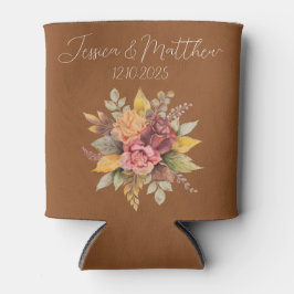 Porta-lata Casamento de Autumn Fall Terracotta Rustic Waterco
