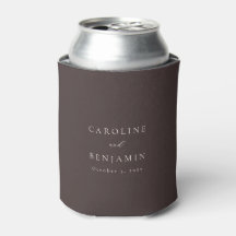 Casamento de Caligrafia Marrom de Outono Minimalis