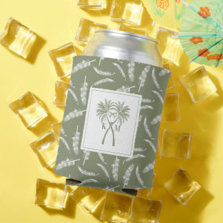 Porta-lata Casamento de Destino Tropical de Palmeiras