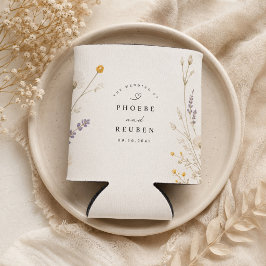 Porta-lata Casamento de Flor Silvestre Elegante