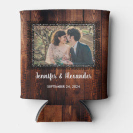 Porta-lata Casamento de folhas de aquarela