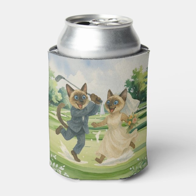 Porta-lata Casamento de Golfe para Alugueiros de Gato no curs (Can Front)