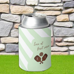 Porta-lata Casamento de Listras Preppy Pickleball