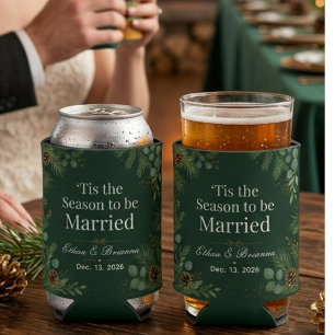 Porta-lata Casamento de Natal É a Temporada casamento de inve