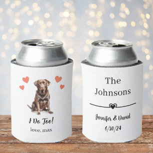 Porta-lata Casamento de Pet de Chocolate Personalizado Pode R