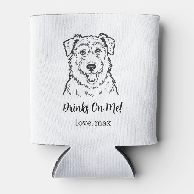Porta-lata Casamento de Pet Personalizado (Frente)