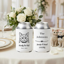 Porta-lata Casamento de Pet Personalizado