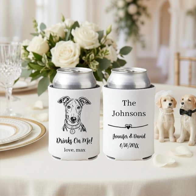 Porta-lata Casamento de Pet Personalizado (Criador carregado)
