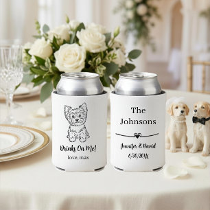 Porta-lata Casamento de Pet Personalizado