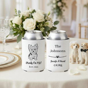 Porta-lata Casamento de Pet Personalizado