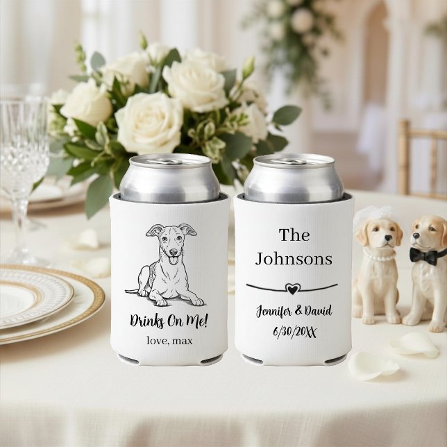 Porta-lata Casamento de Pet Personalizado (Criador carregado)