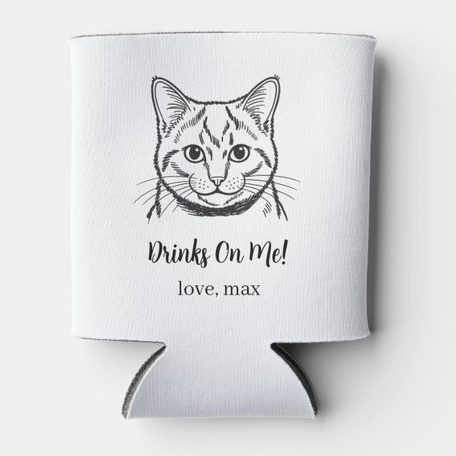 Porta-lata Casamento de Pet Personalizado (Frente)