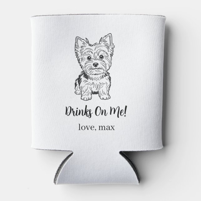 Porta-lata Casamento de Pet Personalizado (Frente)