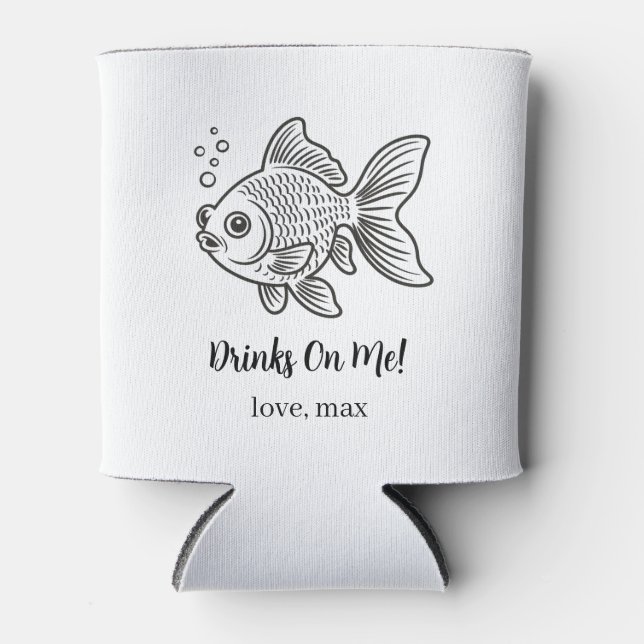 Porta-lata Casamento de Pet Personalizado (Frente)