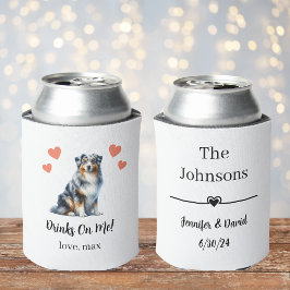Porta-lata Casamento de Pet Personalizado pode Resfriar