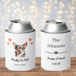 Porta-lata Casamento de Pet Personalizado pode Resfriar