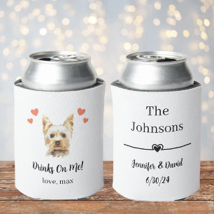 Porta-lata Casamento de Pet Personalizado pode Resfriar