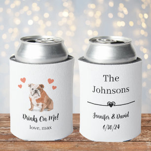 Porta-lata Casamento de Pet Personalizado pode Resfriar