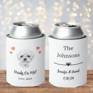 Porta-lata Casamento de Pet Personalizado pode Resfriar