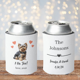 Porta-lata Casamento de Pet Yorkie personalizado pode ser mai