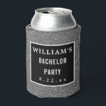 Porta-lata Casamento de solteiro favorece a tipografia modern<br><div class="desc">Este casamento de tipografia moderna pode fazer um favor excelente e obrigado que você presente para qualquer festa de solteiro! Personalize com os detalhes de sua escolha. Perfeito para ele — todas as caras e homens lá fora vão adorar! Felicidades!</div>