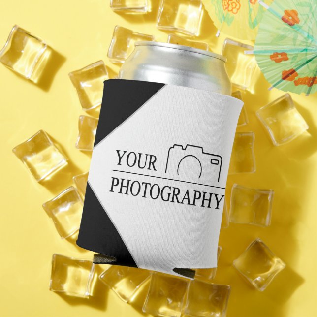 Porta-lata Casamento Elegante Adicionar Fotografia Personaliz (Verão in situ)