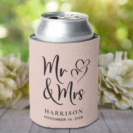 Porta-lata Casamento Favorece Sr. Blush Pink