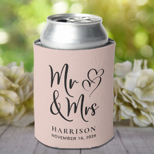 Porta-lata Casamento Favorece Sr. Blush Pink
