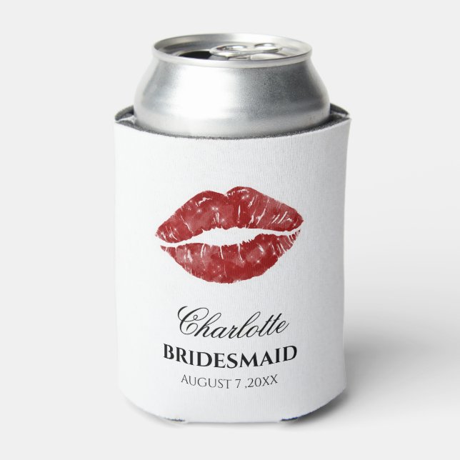 Porta-lata Casamento Personalizado De Bridesmaid Engraçado E  (Can Front)
