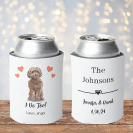 Porta-lata Casamento Personalizado De Pet De Cockapoo