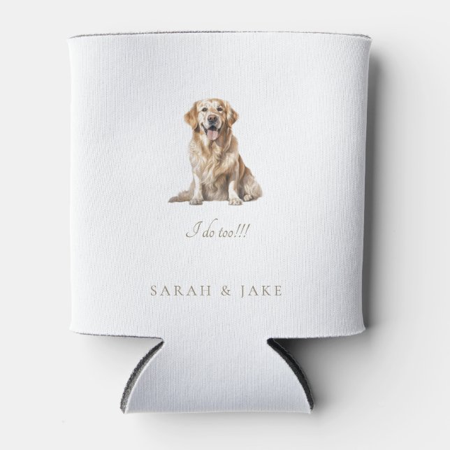 Porta-lata Casamento Pet Personalizado de Napkins (Frente)