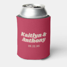 Casamento Retro Groovy Viva Magenta, de 70 anos