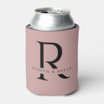 Casamento Rosa Moderno Pode Resfriar/Coozie