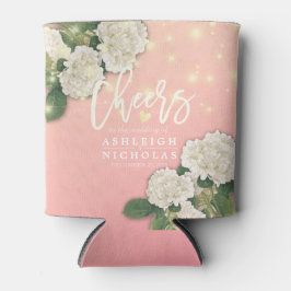 Porta-lata Casamento Saúde para Amar Hídrangea String Light