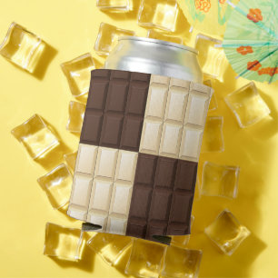 Porta-lata Castanho E Chocolate Branco